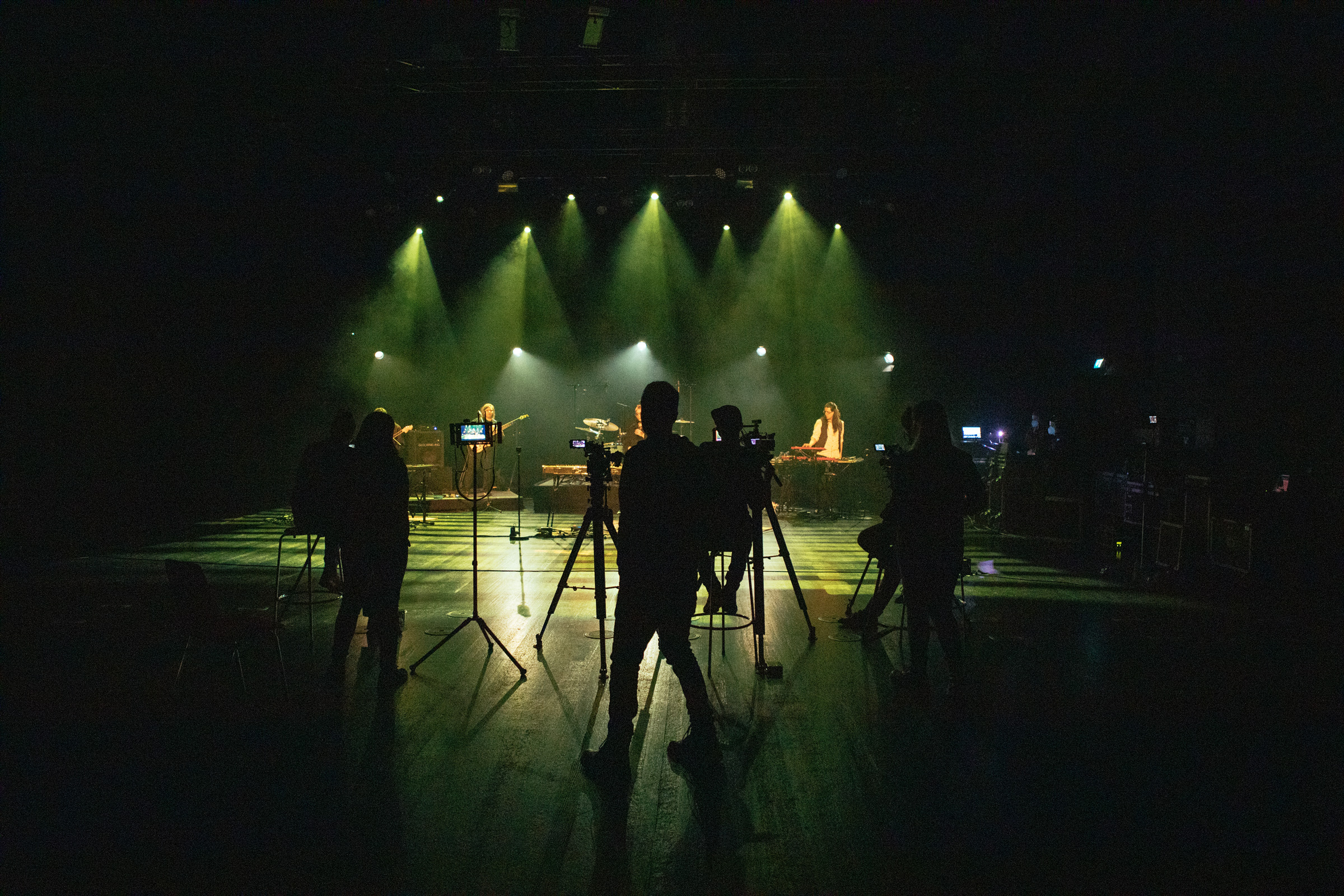 Eventfilm führt einen Konzertmitschnitt von einer Band durch.