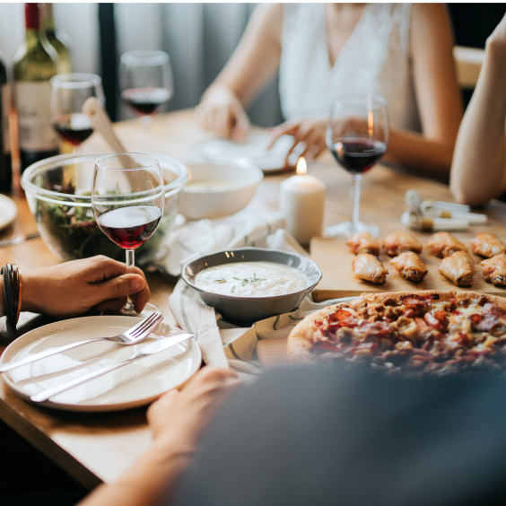 Essen auf dem Tisch